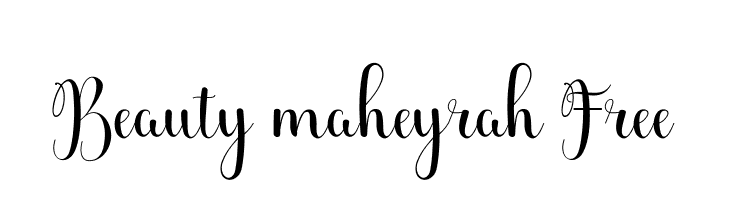 Beauty maheyrah Free  नि: शुल्क फ़ॉन्ट्स डाउनलोड