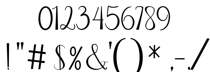 Beauty maheyrah Free Font OTHER CHARS