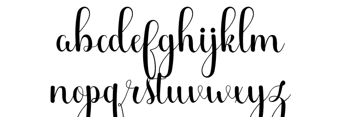 Beauty maheyrah Free Font LOWERCASE