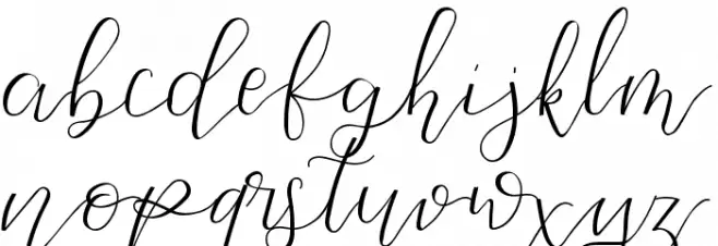 Beauty Schriftart Kleinbuchstaben
