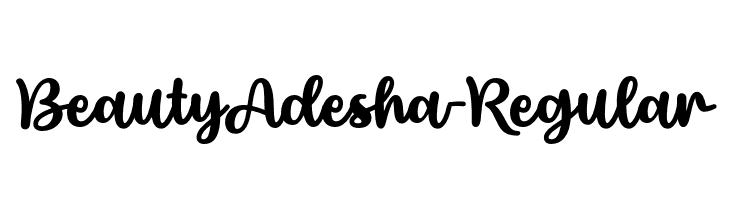 BeautyAdesha-Regular  font caratteri gratis