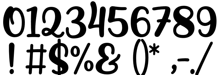 BeautyAdesha-Regular Font OTHER CHARS