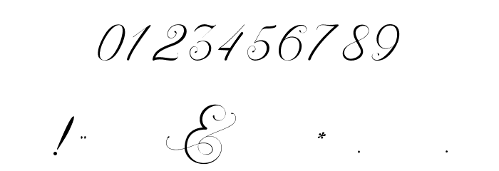 BeautyAngelique Font OTHER CHARS