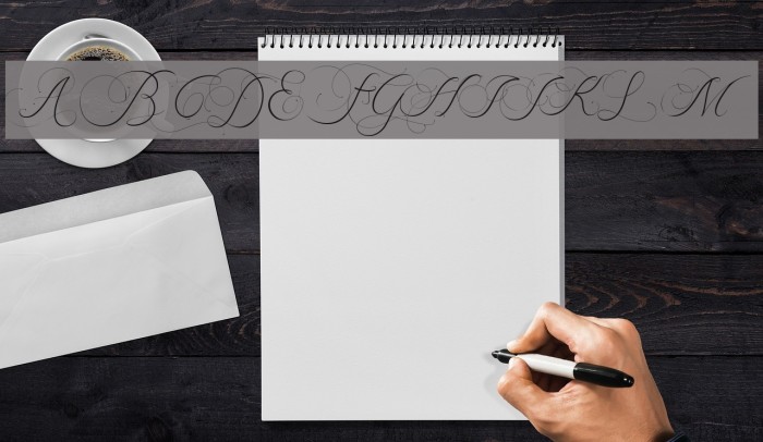 BeautyAngelique Font examples