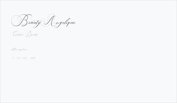 BeautyAngelique Business Card