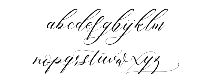 BeautyAngelique Font LOWERCASE