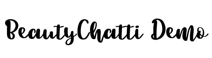 BeautyChatti Demo  フリーフォントのダウンロード