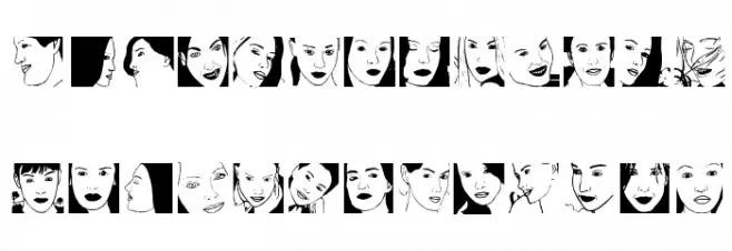 BeautyFaces خط أحرف كبيرة