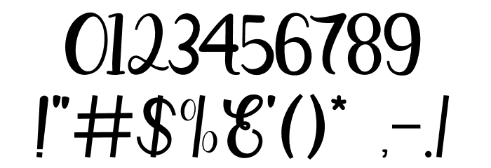 BeautyGadiez Font OTHER CHARS