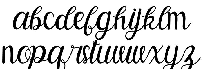 BeautyGadiez Font LOWERCASE