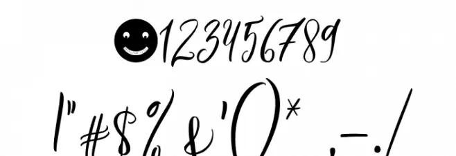 BeautyGreen Font OTHER CHARS