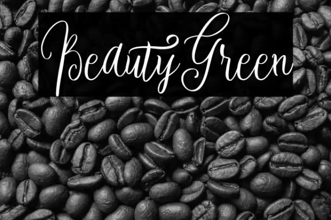 BeautyGreen Font examples