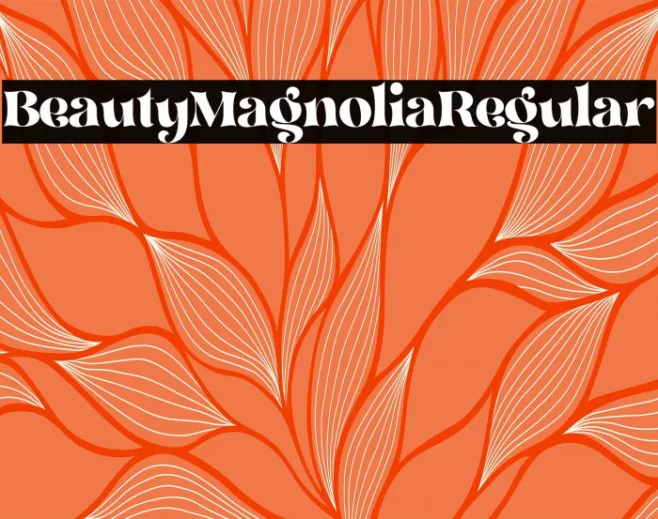 BeautyMagnolia-Regular Example 3