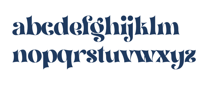 BeautyMagnolia-Regular Lowercase