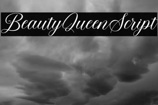 BeautyQueenScript Font examples