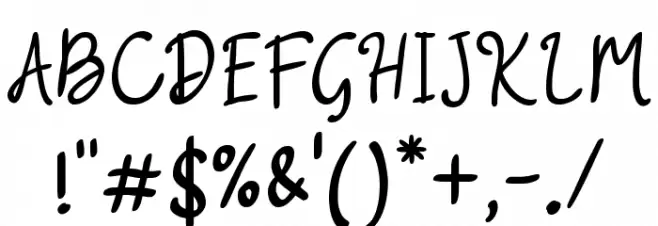 BeautyRains Font OTHER CHARS