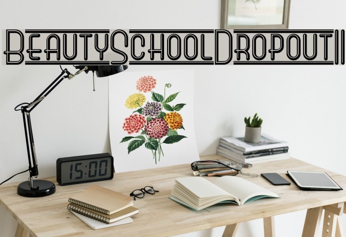 BeautySchoolDropoutII Шрифта examples