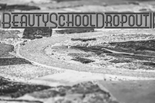 BeautySchoolDropoutII Font examples