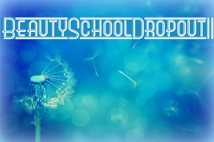 BeautySchoolDropoutII Шрифта examples