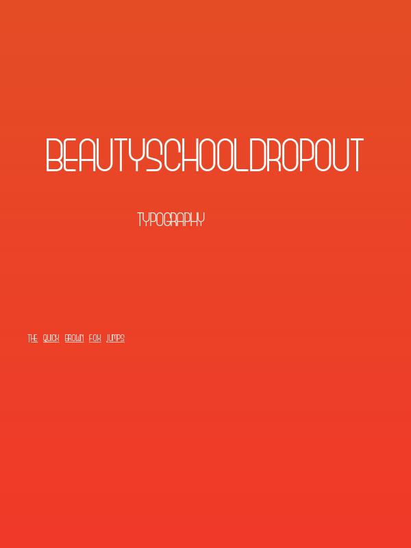 BeautySchoolDropout Poster