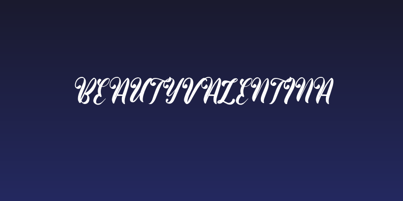 BeautyValentina Social Header