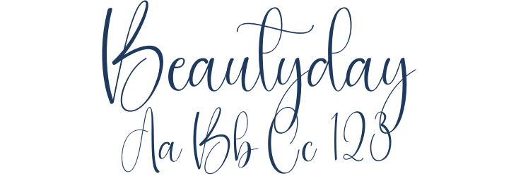 Beautyday Font Preview