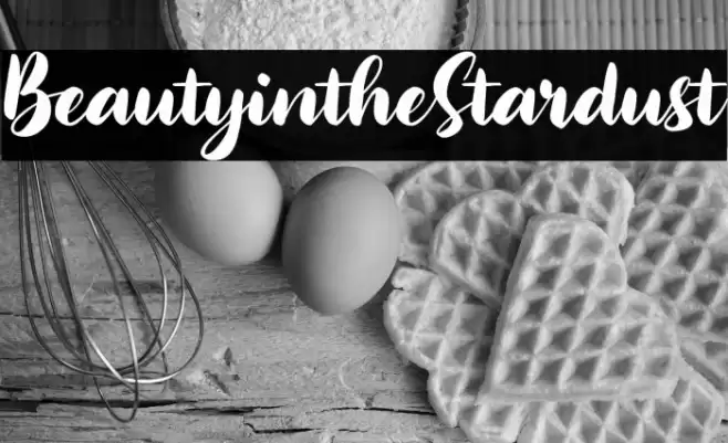 BeautyintheStardust Font examples