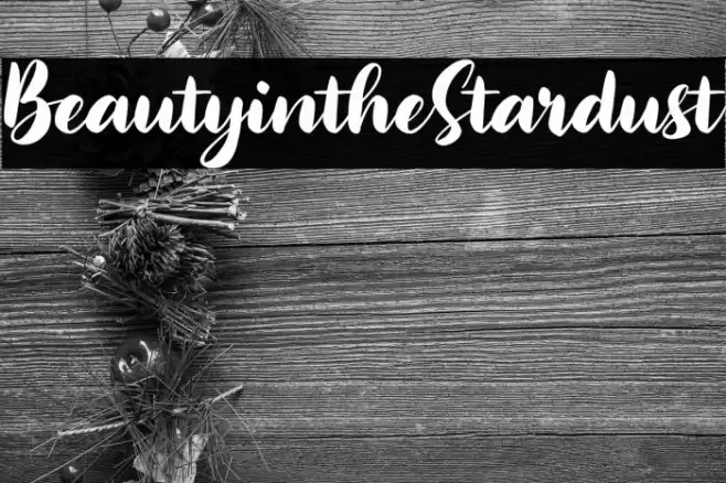 BeautyintheStardust Font examples
