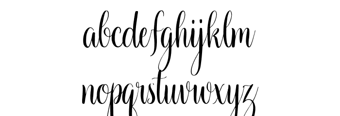 BeautyintheStarlight Font LOWERCASE