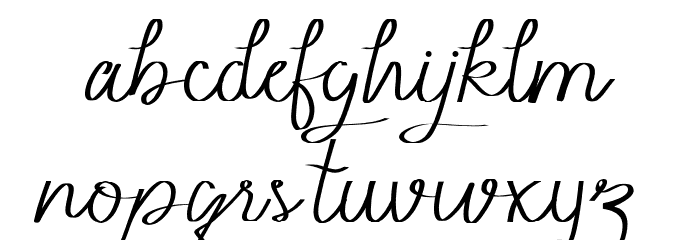 Beautylope Font LOWERCASE