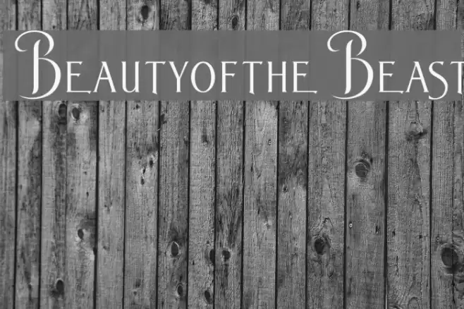 BeautyoftheBeast フォント examples