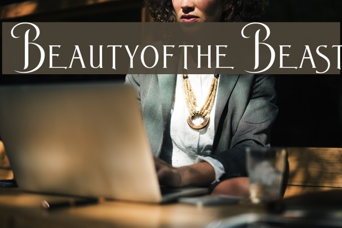 BeautyoftheBeast フォント examples