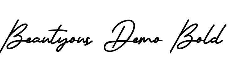 Beautyous Demo Bold  font caratteri gratis