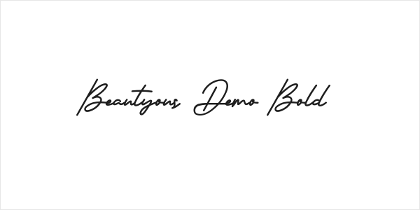 Beautyous Demo Bold Logo