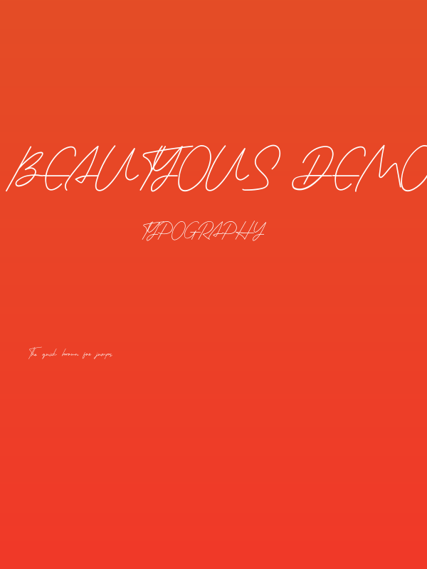 Beautyous Demo Poster