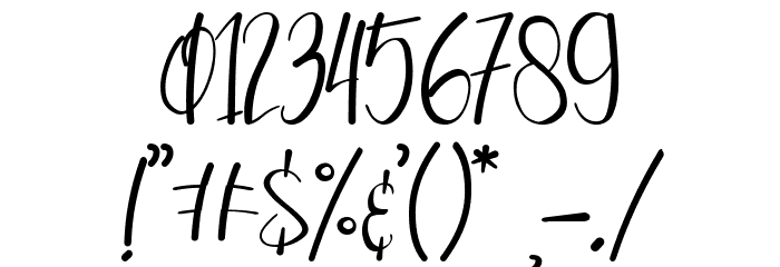 Beautype Demo Font OTHER CHARS