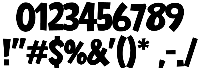 Beaver Punch Font OTHER CHARS