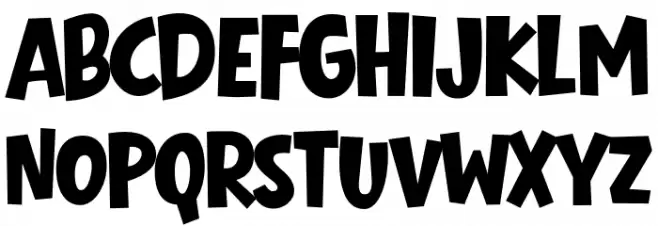 Beaver Punch Font Litere mari