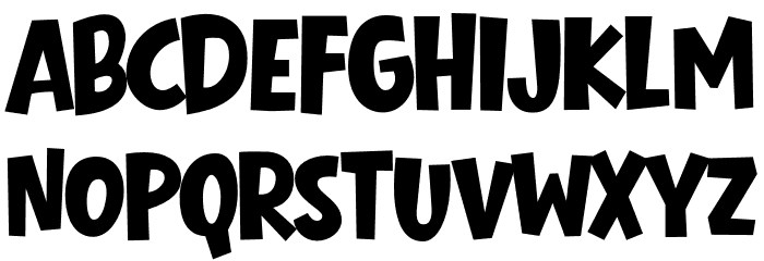 Beaver Punch Font LOWERCASE