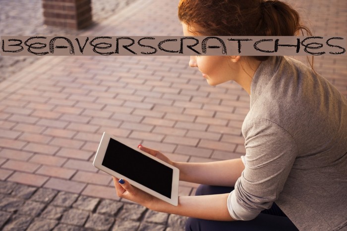 BeaverScratches Font examples