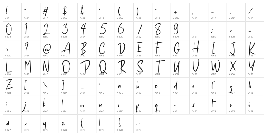 Beaversa FREE Character Map
