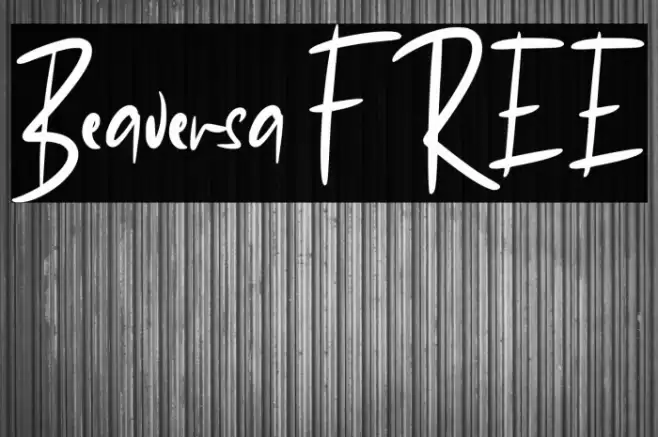 Beaversa FREE 字体 examples