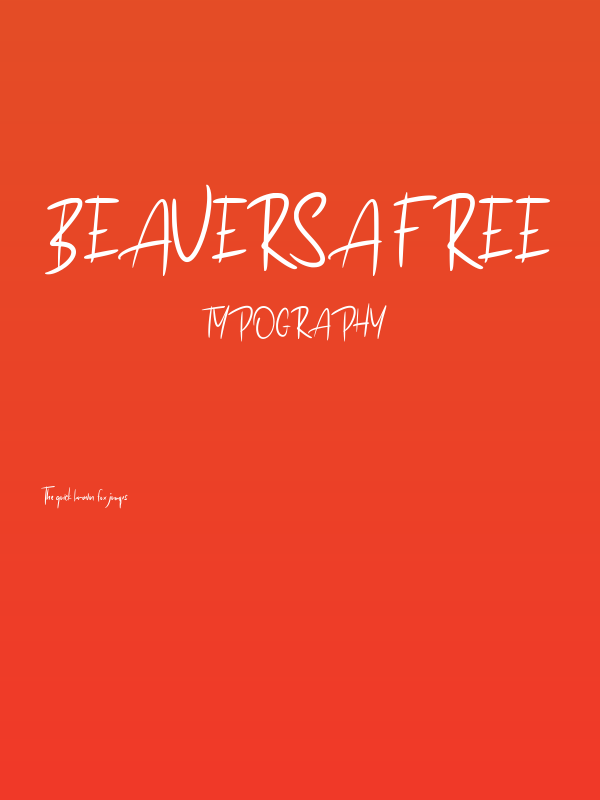 Beaversa FREE Poster