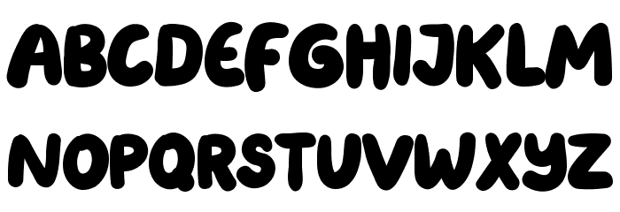 Bebalon Blue Font LOWERCASE