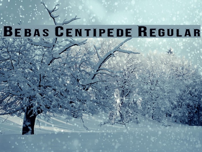 Bebas Centipede Regular Schriftart examples