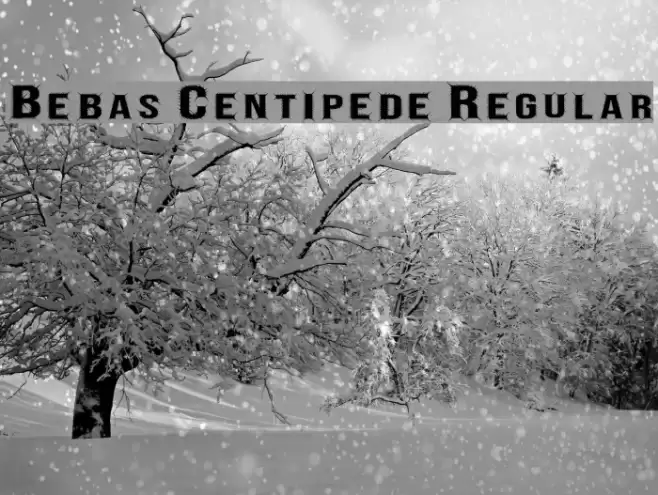 Bebas Centipede Regular Font examples