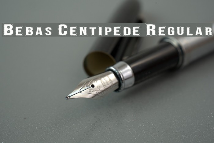 Bebas Centipede Regular Schriftart examples