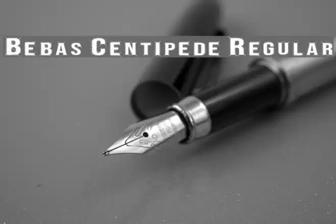 Bebas Centipede Regular Font examples