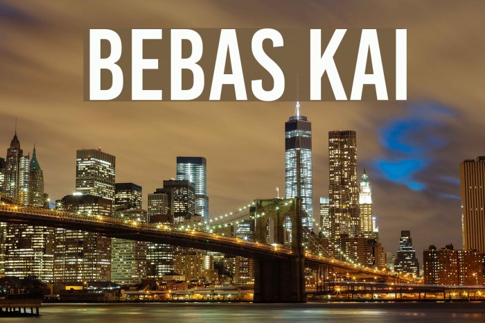 Bebas Kai Font examples