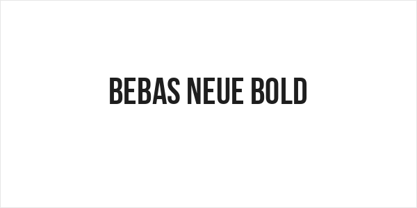 Bebas Neue Bold Logo